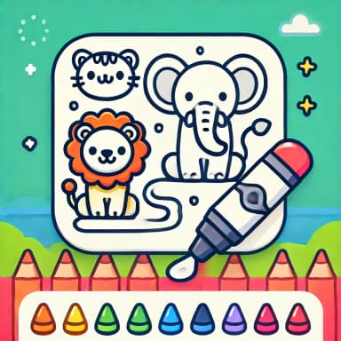 Cartoon Coloring for Kids Animals