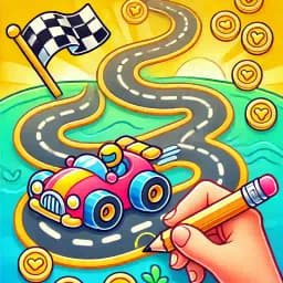 Fun Racer with Drawing Path icon