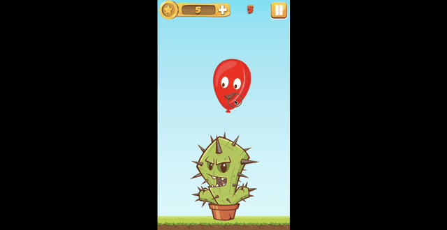 Balloon on Cactus