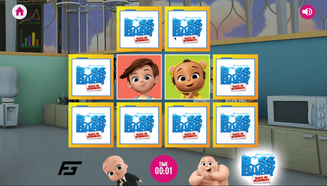 Boss Baby Matching Pairs