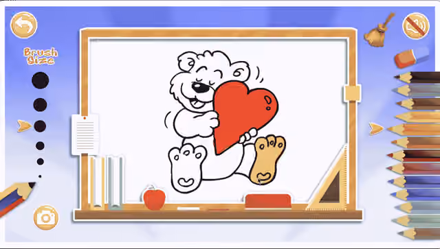 Cartoon Coloring Book Game screenshot