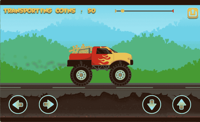 Coins Transporter Monster Truck