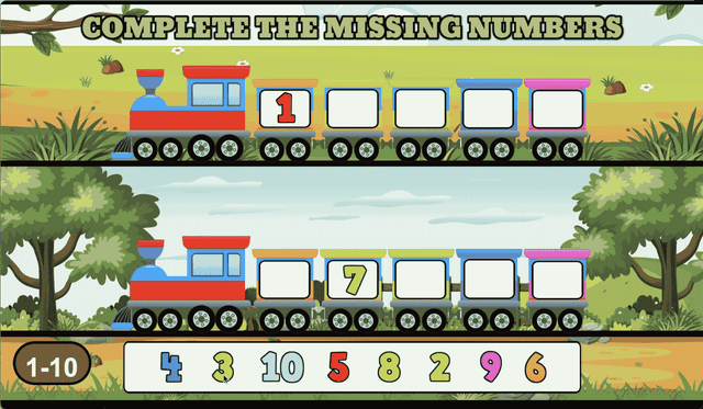 Complete The Missing Numbers