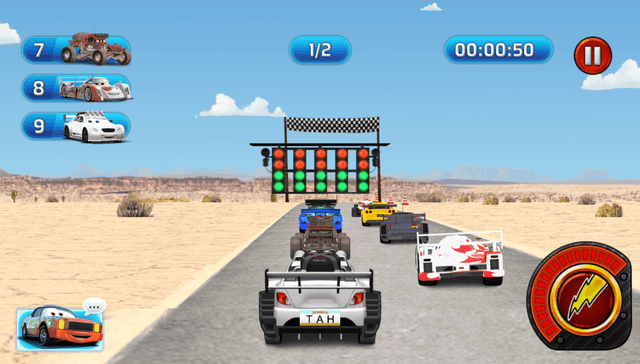 Lightning Speed Cars Racing