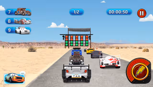 Lightning Speed Cars Racing