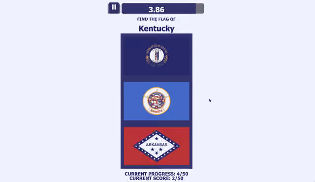 USA States Flags