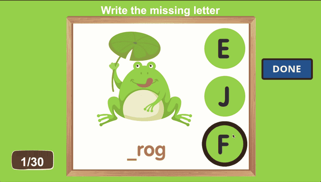 Write The Missing Letter