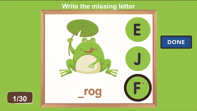 Write The Missing Letter